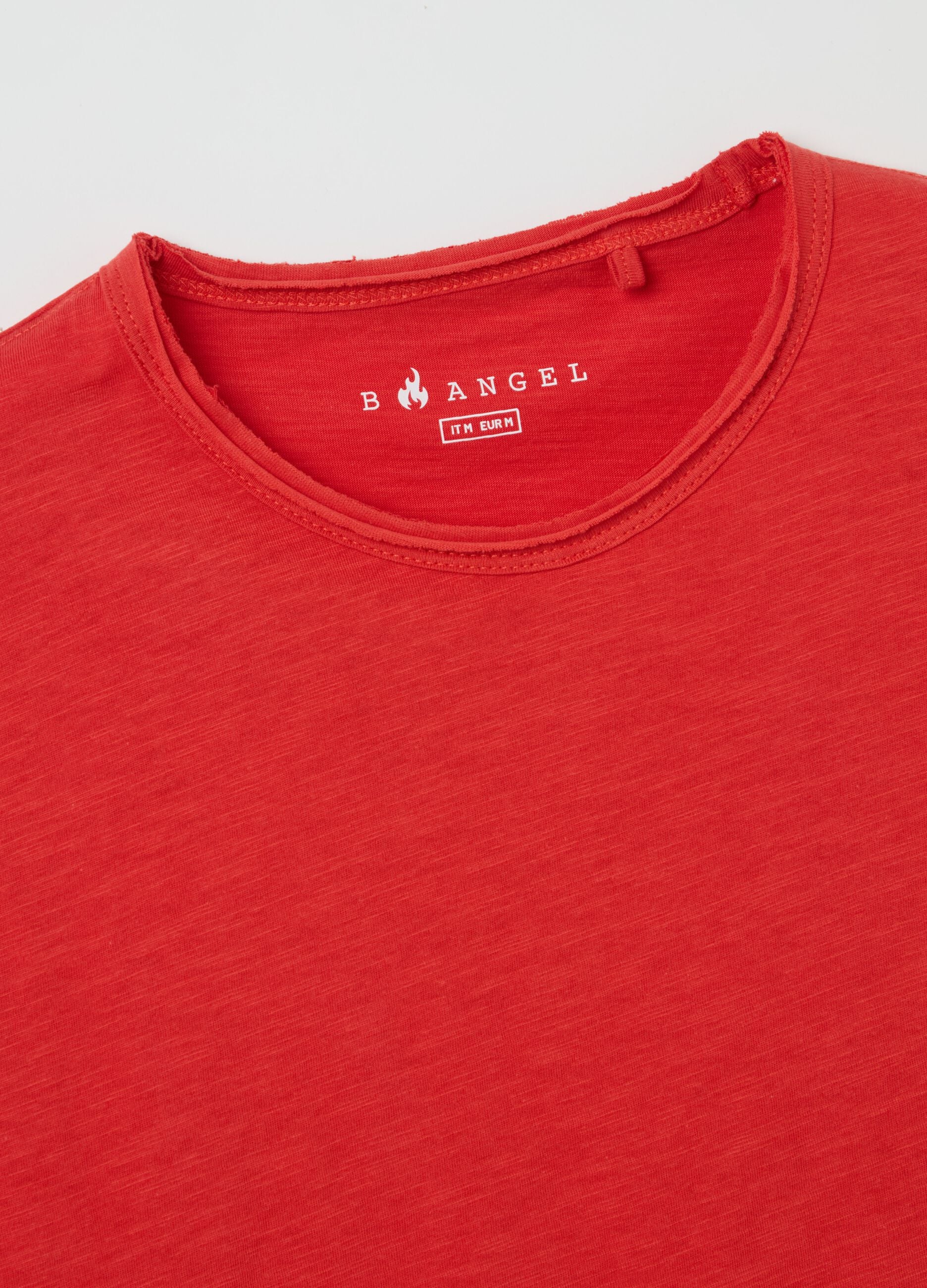 Cotton T-shirt with round neck
