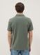 Green short-sleeved polo shirt in pure organic cotton_3