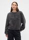 Grey sweatshirt with embroidered logo_0