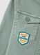 Green oversized fit pure cotton shirt for boys_2