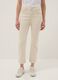 White Stretch Denim Cotton Bootcut Jeans_1