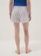 Pure cotton striped pyjama shorts, multicolour, regular fit_2