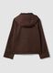 Brown cotton-blend parka jacket with hood and ribbed collar_5