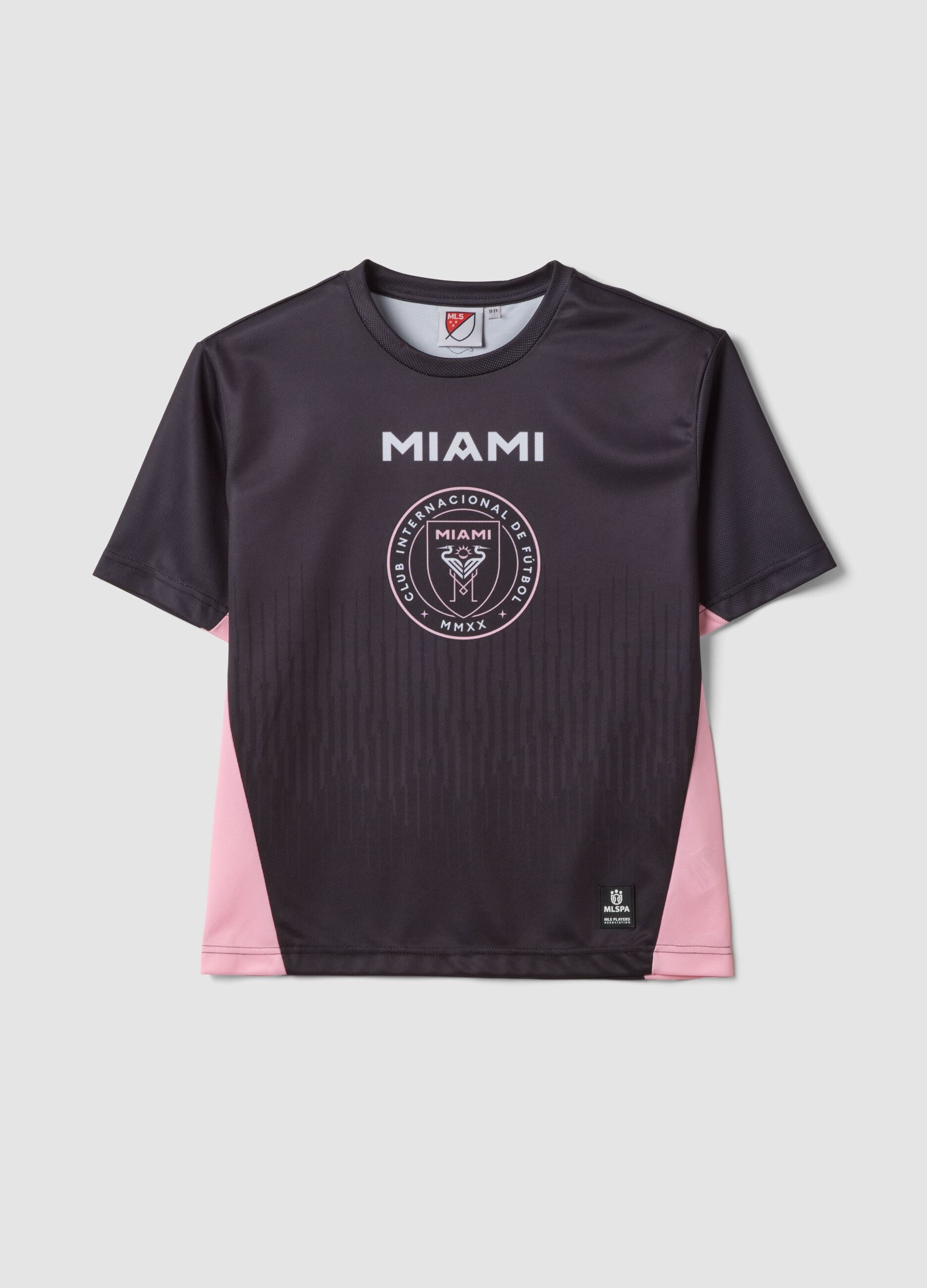 Miami CF black short-sleeve T-shirt, regular fit
