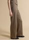 Brown regular-fit formal trousers in stretch viscose_2