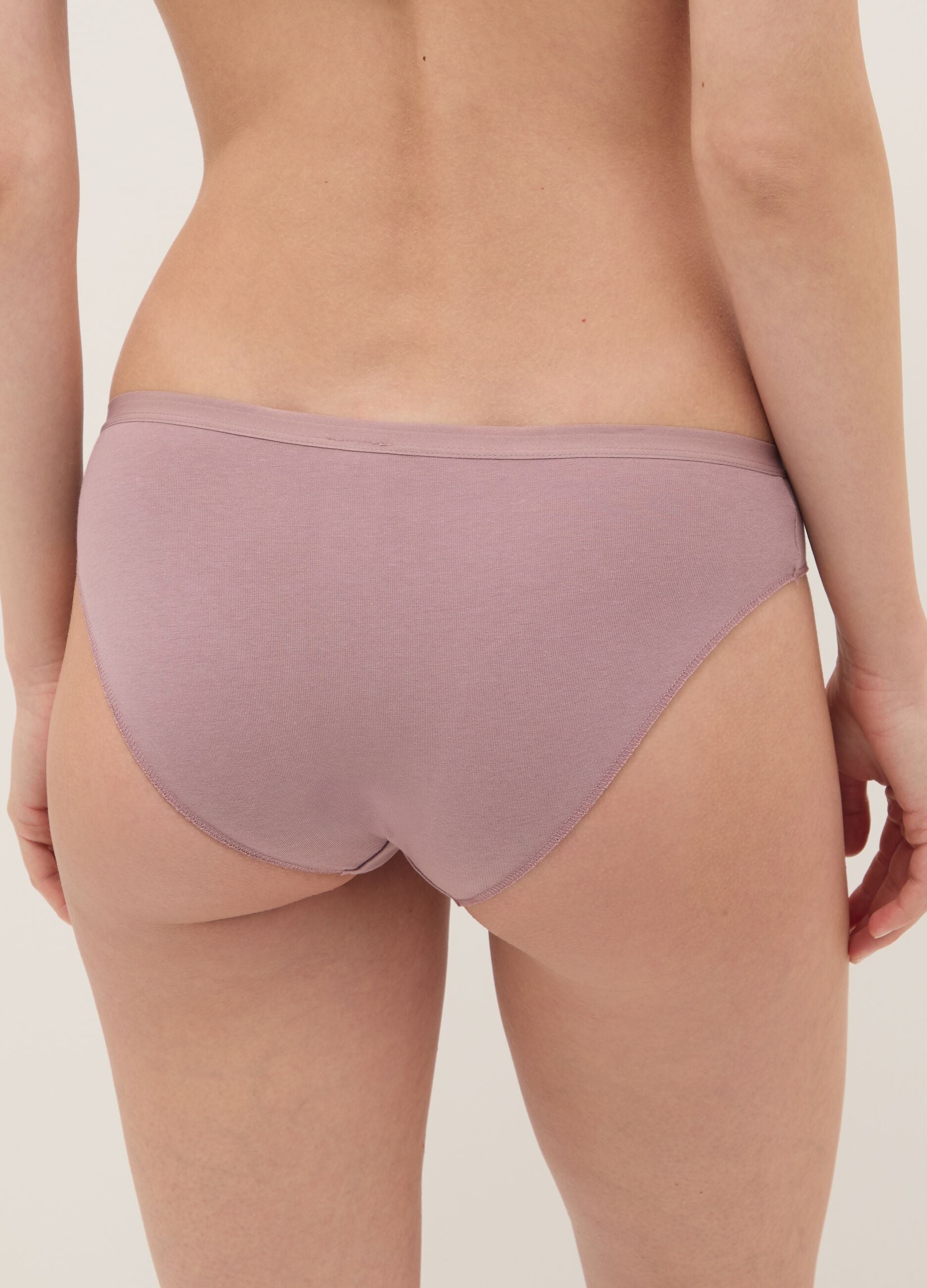 Multicolour regular fit stretch cotton briefs twin pack