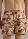 Brown tropical-print swim shorts_3