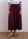 Purple stretch viscose skirt with high waistband and regular waist_1