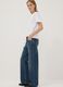 Dark blue pure cotton straight-fit jeans_0