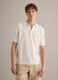 White pure cotton polo with chest pocket, regular fit_1