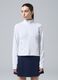 White ALTAVIA COURT full-zip sweatshirt in stretch technical fabric_2