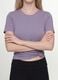 Purple organic cotton crew-neck T-shirt, regular fit_3
