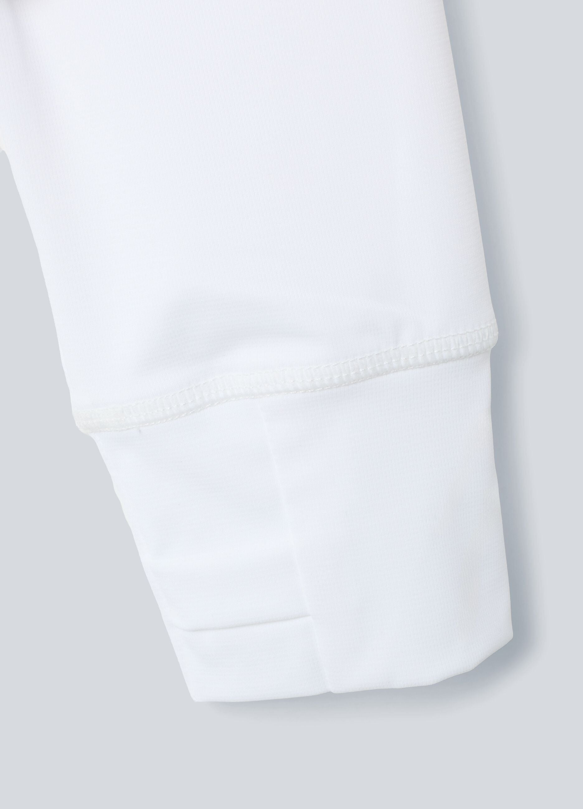 White ALTAVIA COURT full-zip sweatshirt in stretch technical fabric