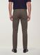 Grey regular-fit stretch cotton twill trousers_3