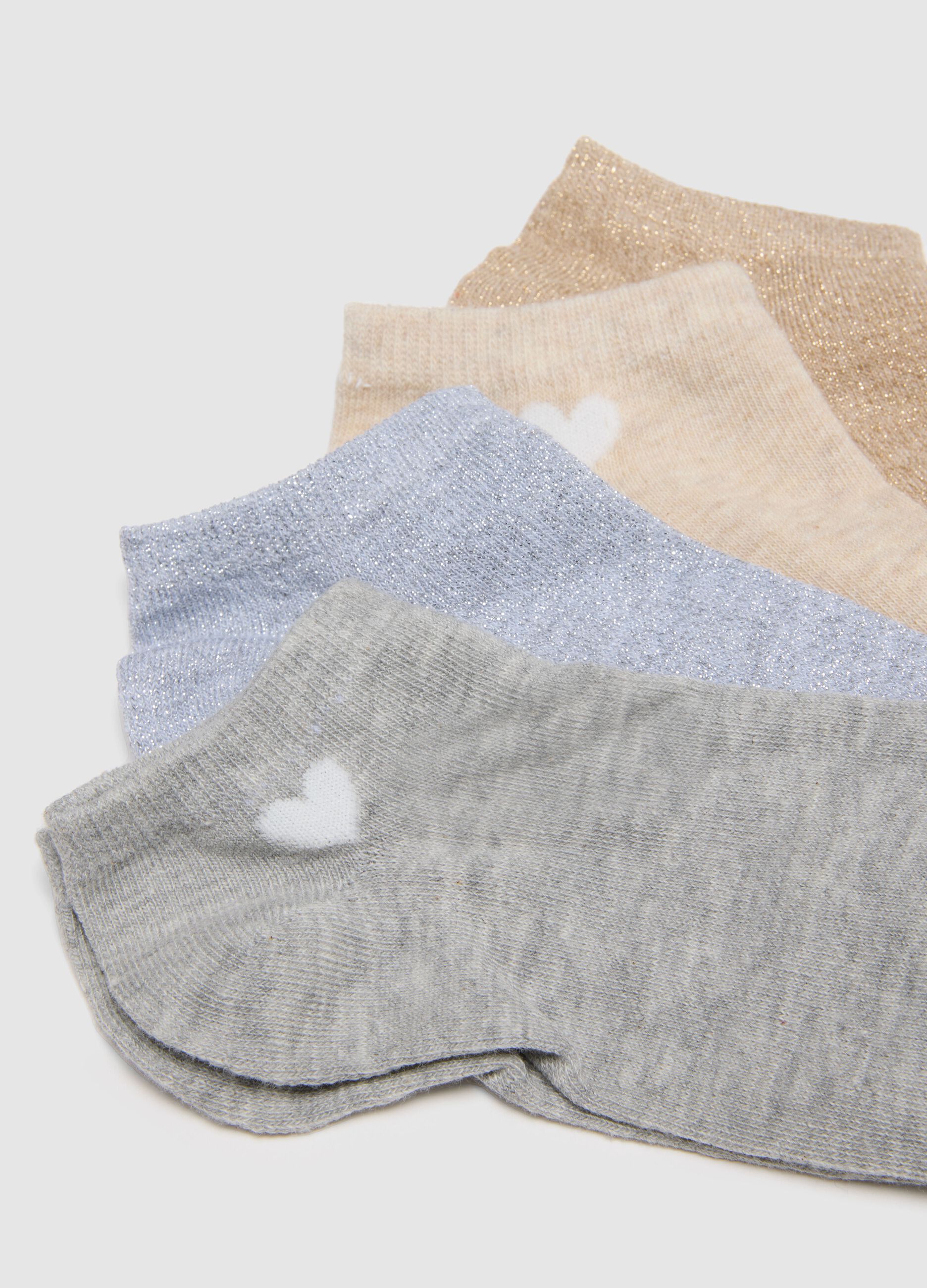 Multipack Multicolour Cotton Blend Ankle Socks