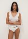 White regular fit vest with lace_0