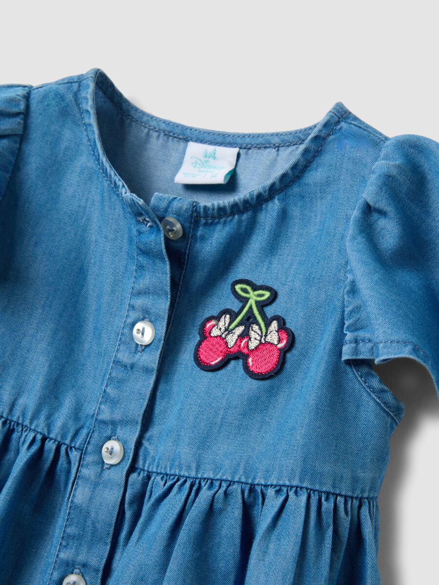Abito denim azzurro in misto cotone e lyocell_2
