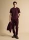 Red breathable, quick-dry cotton-blend T-shirt_1