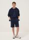 Boys&rsquo; blue pure cotton shorts, relaxed fit_0