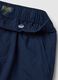 Children's regular fit blue jogger trousers in pure cotton_3