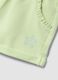 Girls&rsquo; green stretch cotton shorts with bow_3