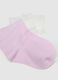 Multipack of short multicolour cotton blend socks for girls regular fit_1