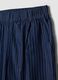 Blue pure cotton striped palazzo trousers_5