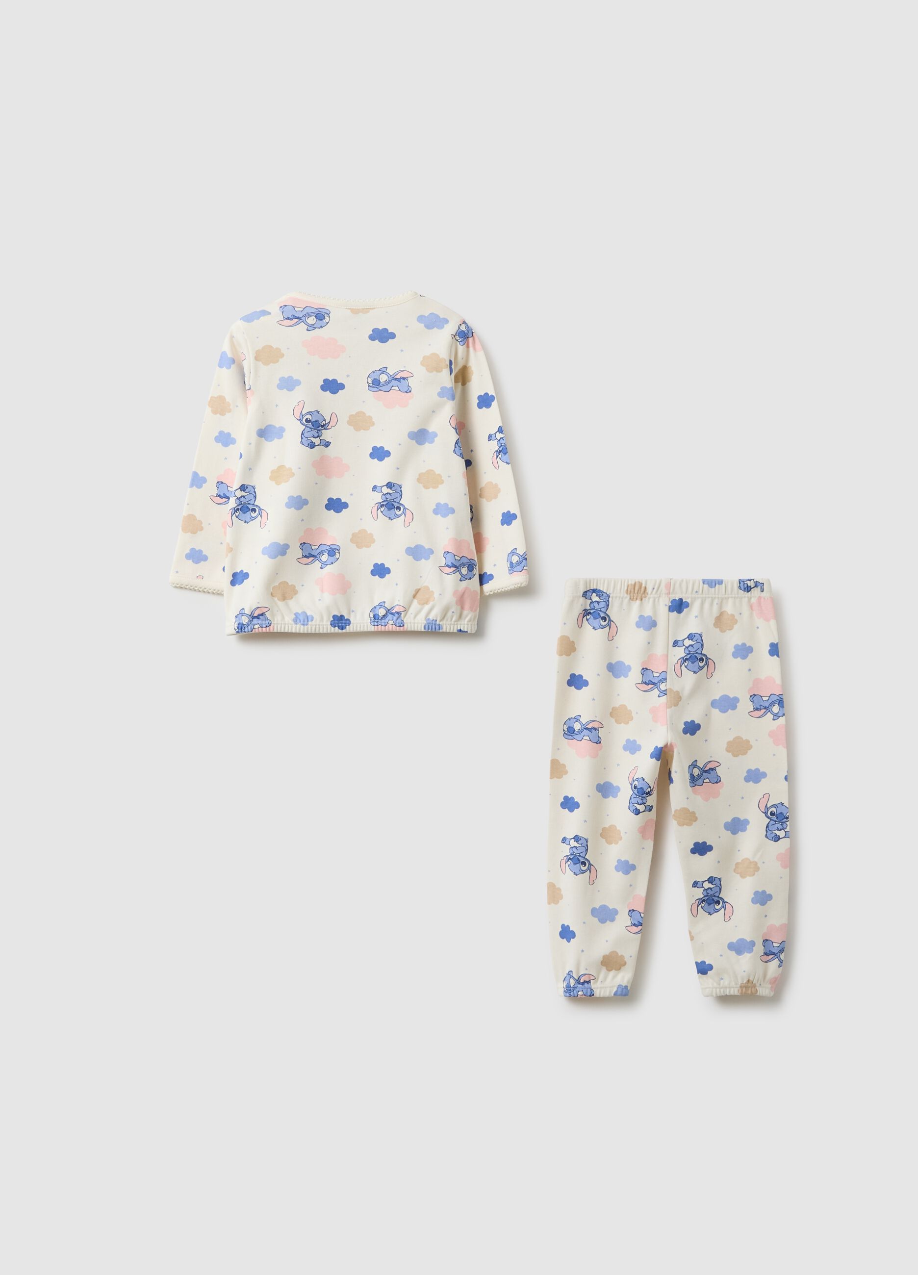 Multicolour baby girl's pure cotton regular fit pyjamas with prints