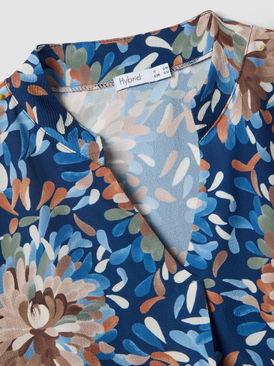 Multicolour long-sleeve top with floral pattern, regular fit_5