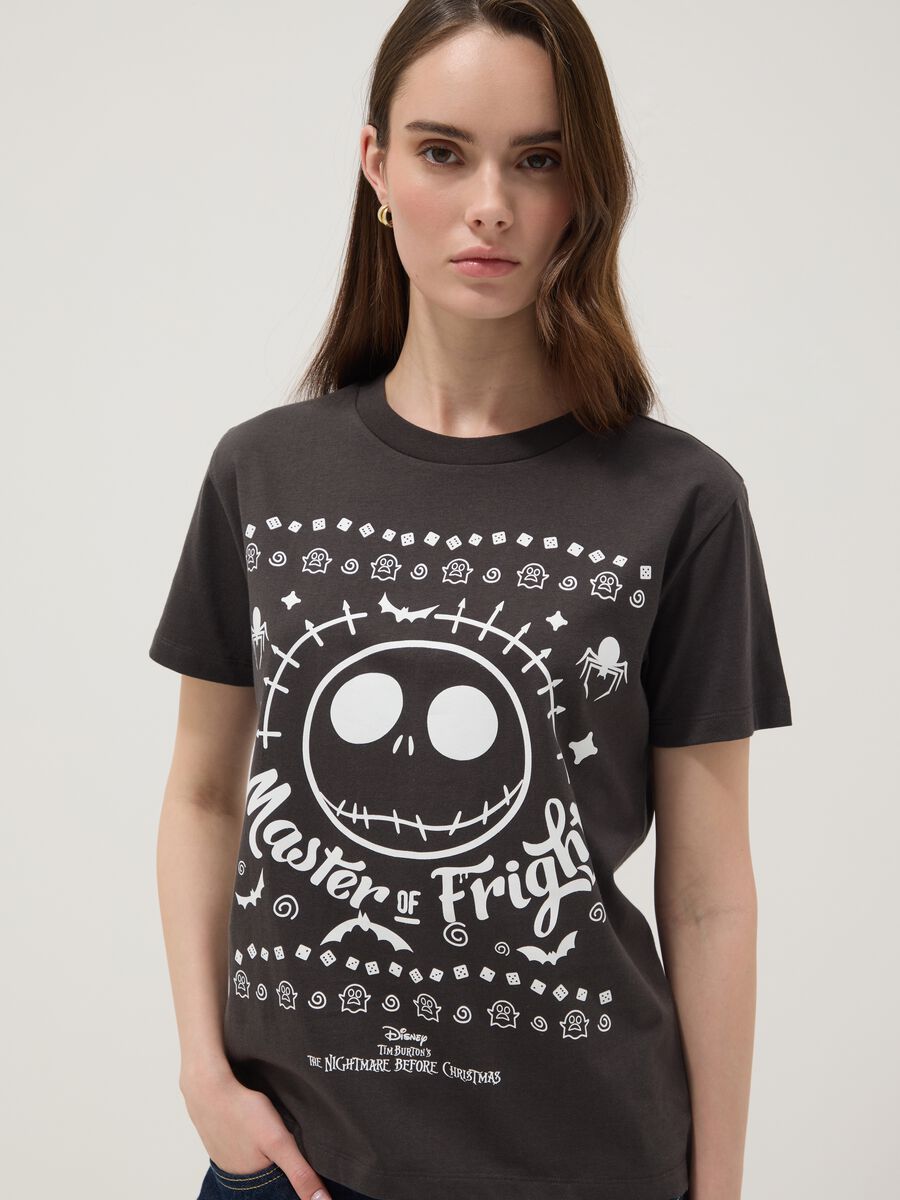 Black pure cotton Nightmare Before Christmas T-shirt_2