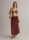 Brown cotton-linen blend pareo_0