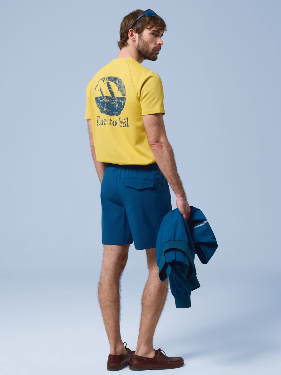 T-shirt gialla in misto cotone elasticizzato ALTAVIA SAILING_0
