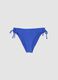 Blue stretch bikini bottoms with tie sides_4