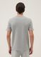 Grey stretch cotton T-shirt with chest pocket_3