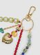 Multicolour keyring with decorative charms_1