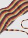 Multicoloured striped stretch-fabric bralette bikini top_5