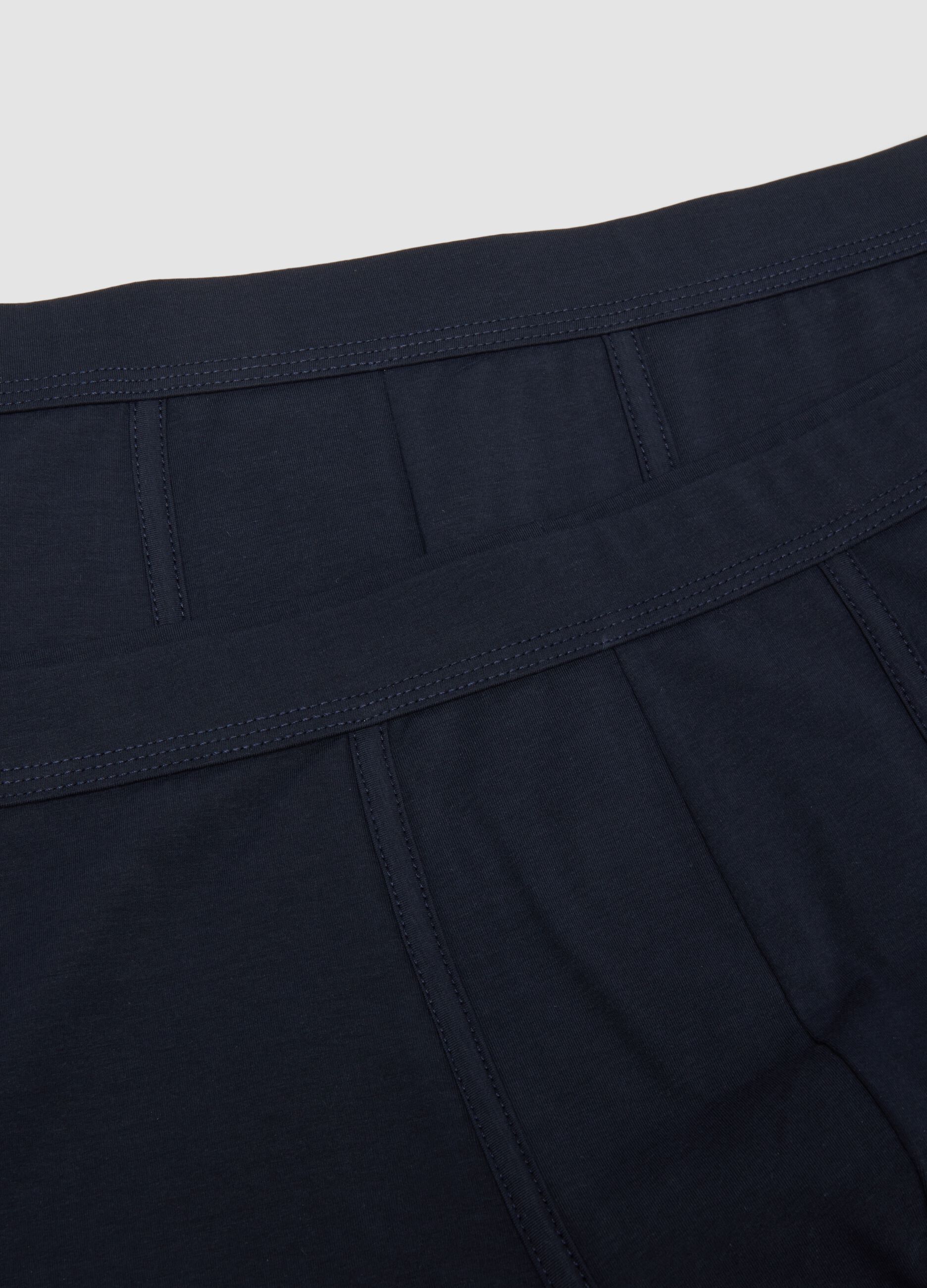 2-pack of blue stretch mercerised cotton boxer shorts