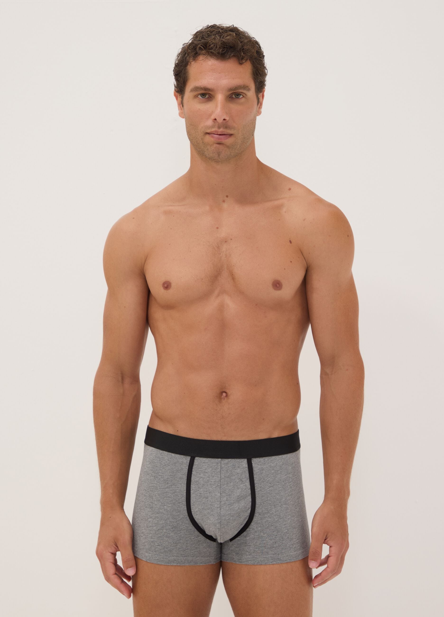 3-pack of multicolour stretch organic cotton boxers