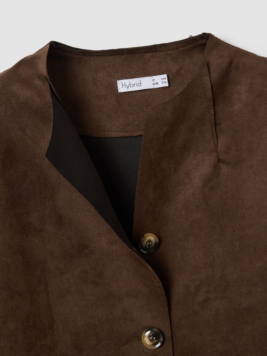 Brown regular-fit jacket with front pockets_5