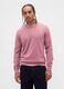 Pink cotton and acrylic sweater_0