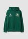 Felpa verde con cappuccio in misto cotone a tema Boston Celtics_4