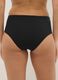 Black high-waisted stretch bikini bottoms with shaping effect_2