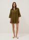Green pure linen beach cover-up_1