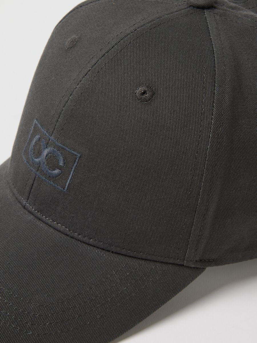 Berretto da baseball in puro cotone nero regular fit_2