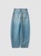 Light-wash pure cotton denim barrel-fit jeans_6