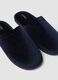 Padded blue slippers for home_1