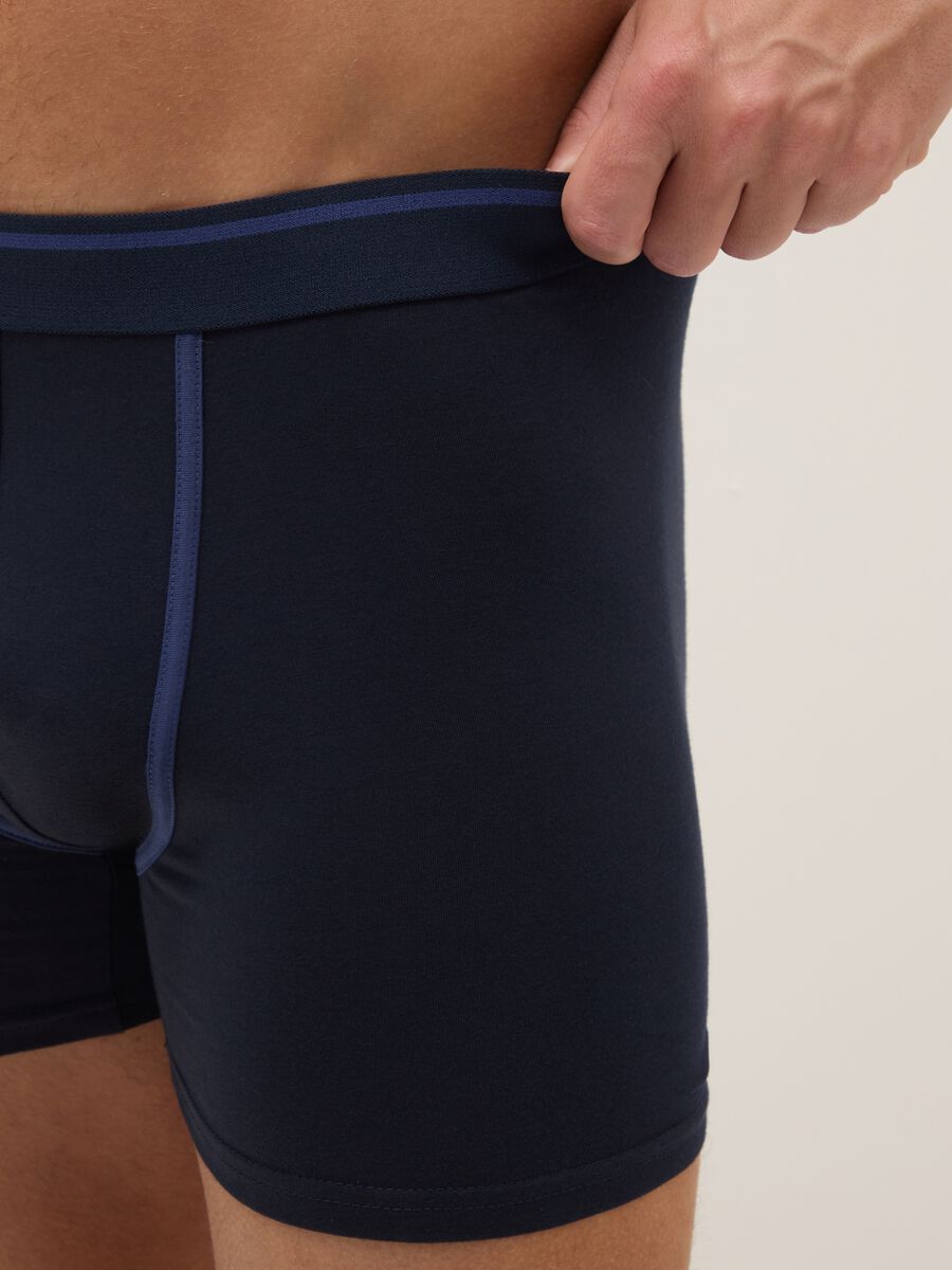 3-pack regular-fit blue stretch organic cotton midi boxer shorts_3