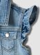 Regular fit blue denim vest for girls with Minnie, made of pure cotton_3