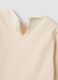 Beige pure organic cotton T-shirt with teddy bear print for baby girl_3