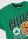 Green pure cotton short-sleeve T-shirt_2